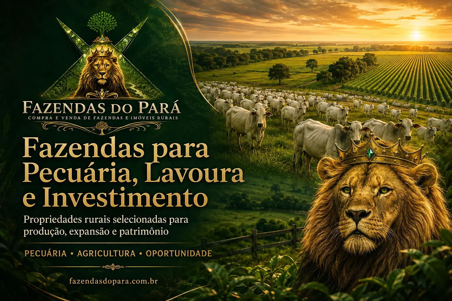Pecuária e lavoura no Pará